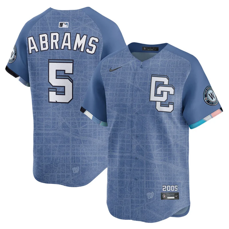 CJ Abrams 5 Washington Nationals Jersey Home - White - Image 3