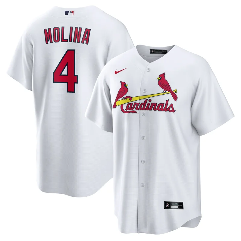 St Louis Cardinals Jersey Home Player Name - White