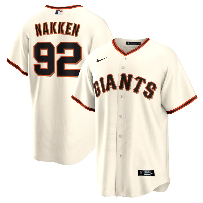 Alyssa Nakken San Francisco Giants Jersey Home Player - Cream