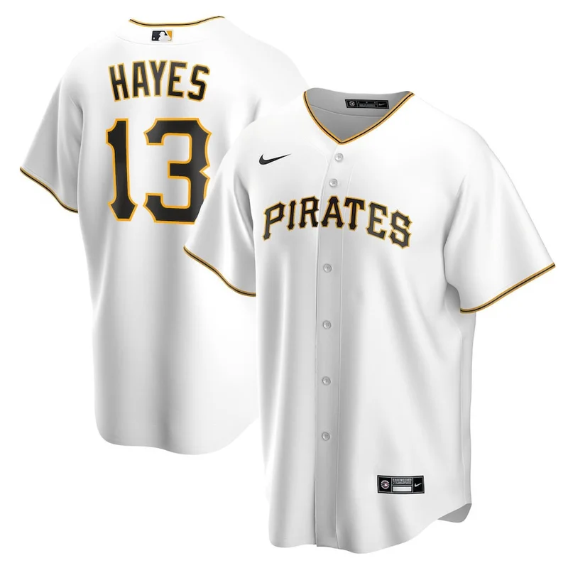 Henry Davis Pittsburgh Pirates Jersey Home Limited Player White - Image 3