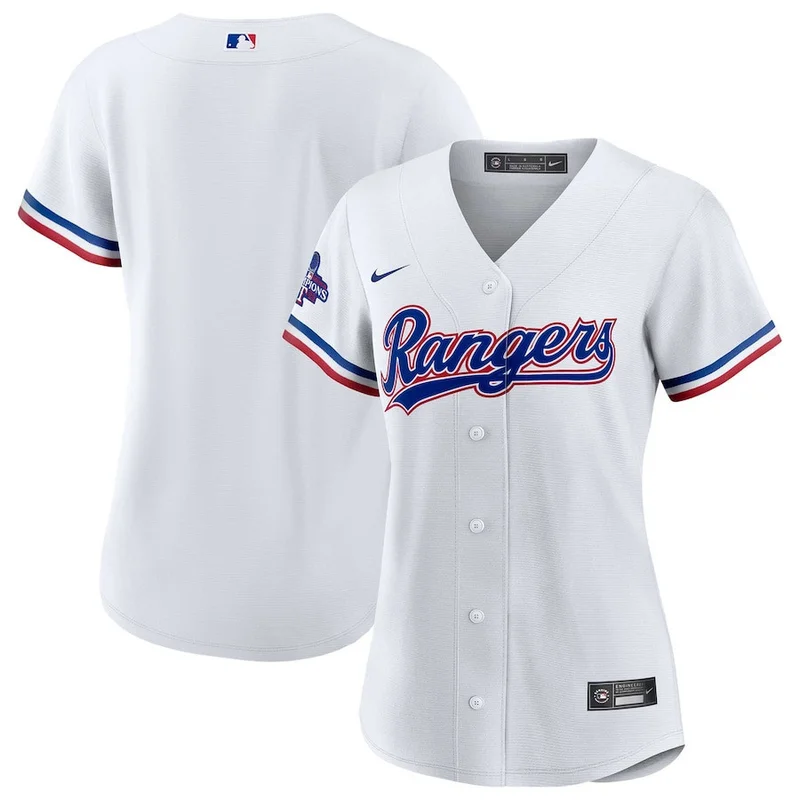Texas Rangers Jersey 2023 World Series Stitched Baseball - Red - Image 2