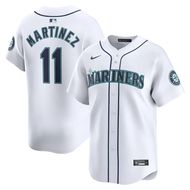 Cal Raleigh 29 Seattle Mariners Jersey Home - White - Image 3