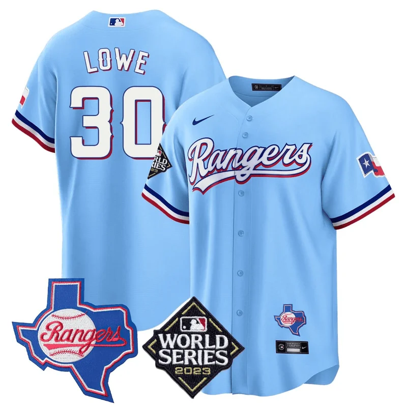 Max Scherzer 31 Texas Rangers Jersey Home 2023 World Series Champions - White - Image 5