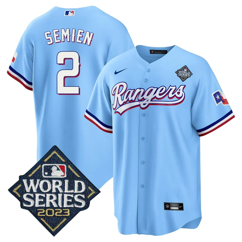 Josh Jung 6 Texas Rangers Jersey Home 2023 World Series Champions Limited - White - Image 3