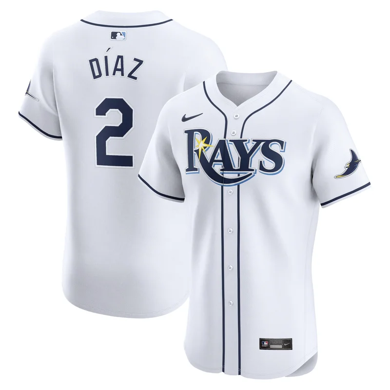 Yandy Diaz Tampa Bay Rays Jersey Home Elite Player - White