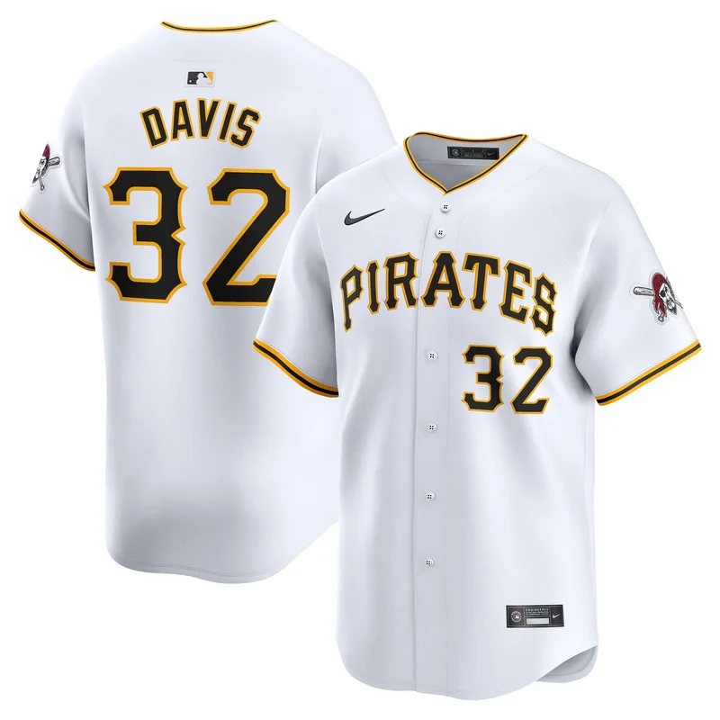 Henry Davis Pittsburgh Pirates Jersey Home Limited Player White