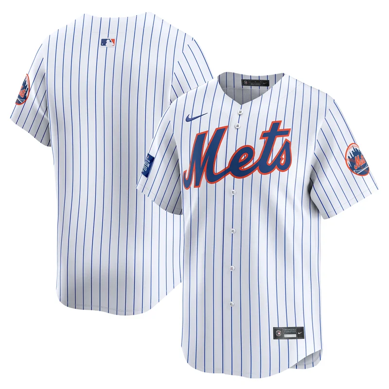 New York Mets Jersey 2024 MLB World Tour London Series Home Limited White