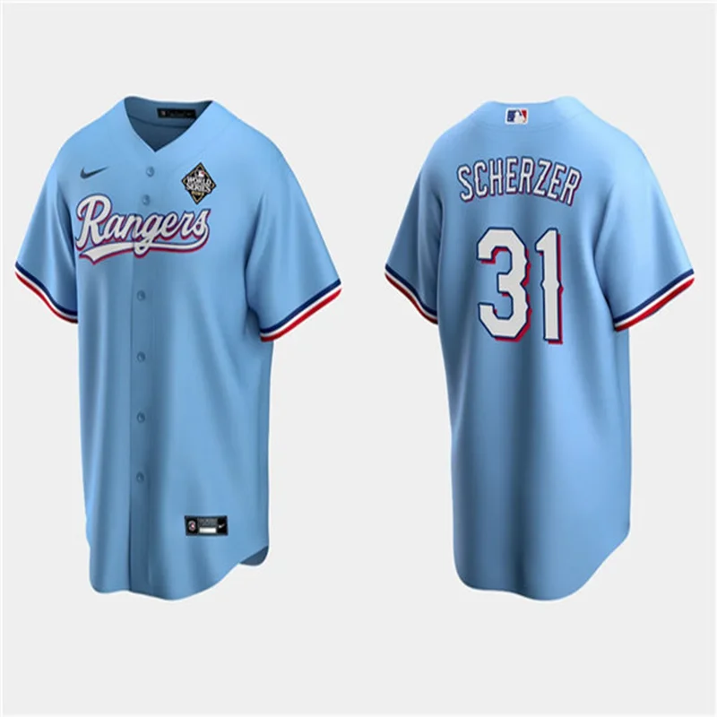 Marcus Semien 2 Texas Rangers Jersey 2023 World Series Stitched Baseball - Cream - Image 5