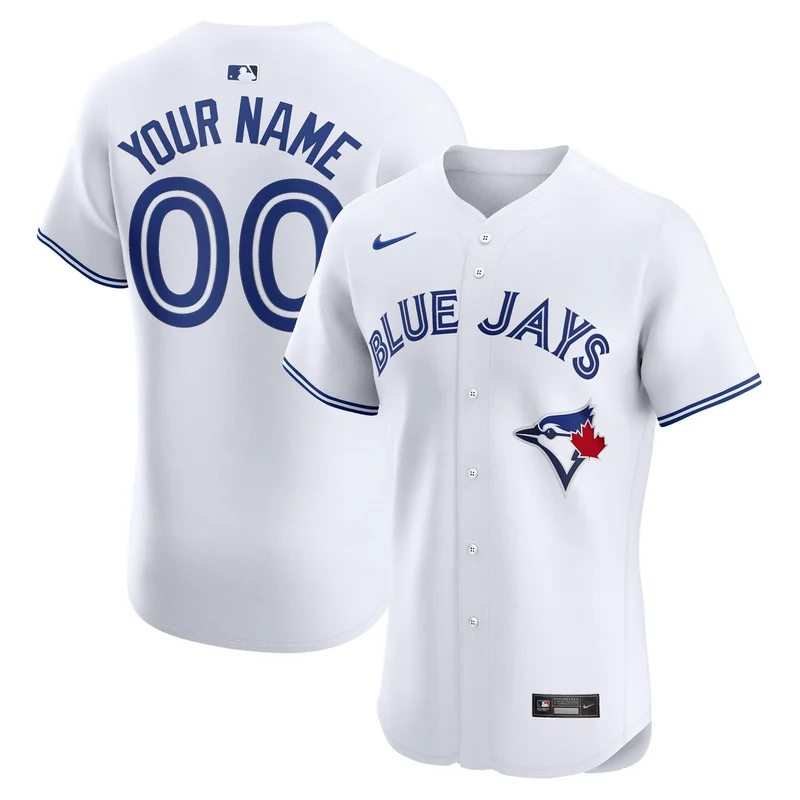 Toronto Blue Jays Jersey Home Cooperstown Collection Team - White - Image 3