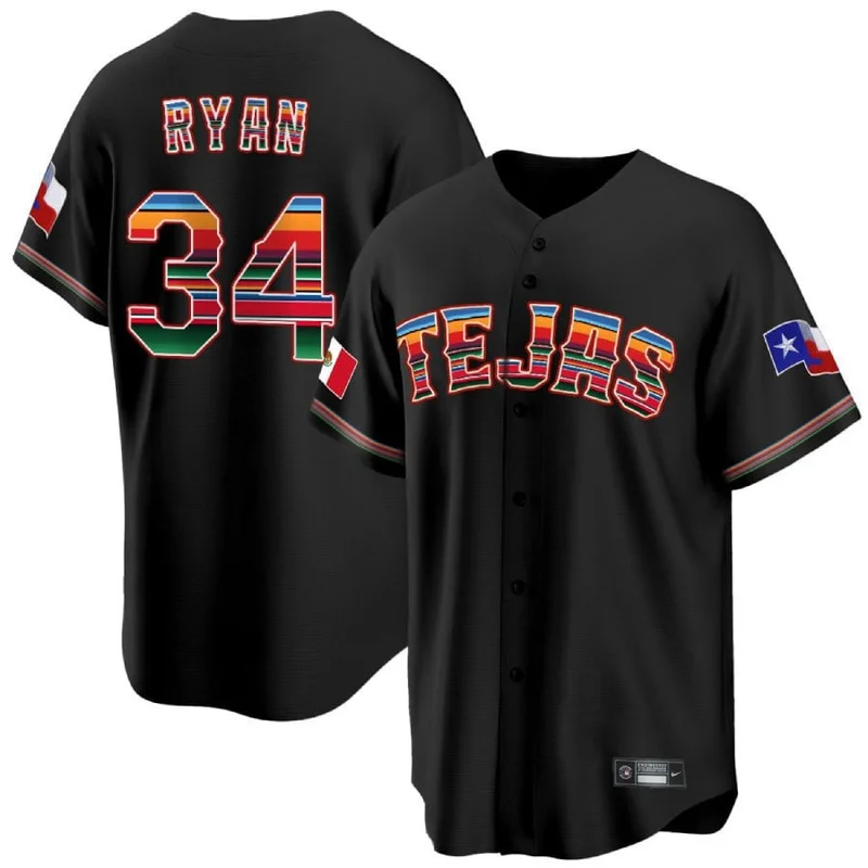 Nathaniel Lowe 30 Texas Rangers Jersey Mexican Collection Baseball - Black - Image 3