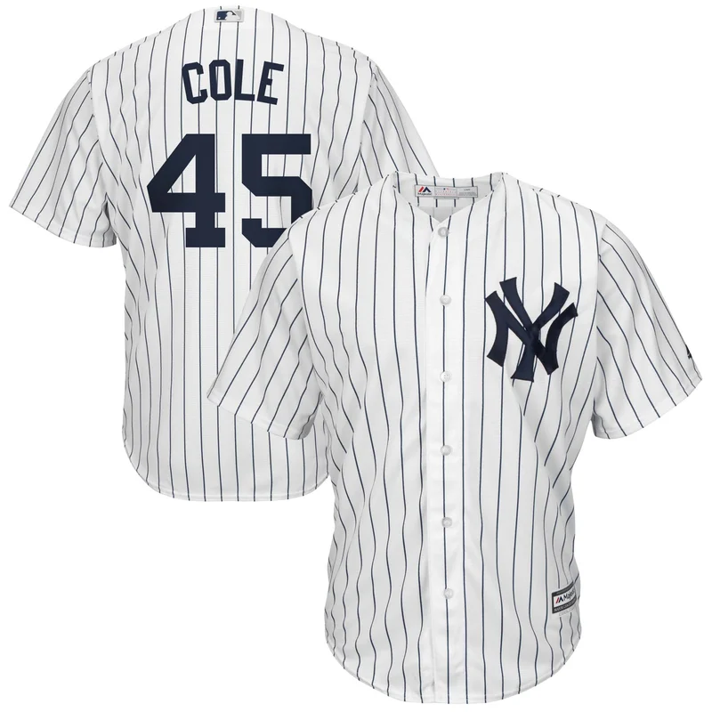 Gerrit Cole New York Yankees Jersey Big & Tall Player - White Navy