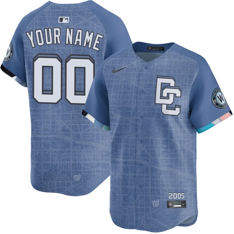 Washington Nationals Jersey Blue 2025 City Connect Limited Custom - Image 5