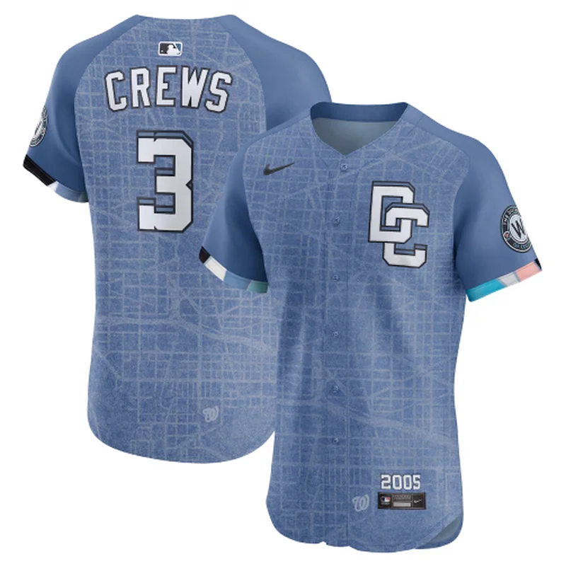 Washington Nationals Jersey Blue 2025 City Connect Limited Custom - Image 2