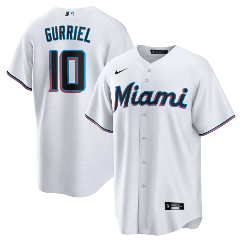 Vidal Brujan Miami Marlins Jersey Home Elite Player - White - Image 3