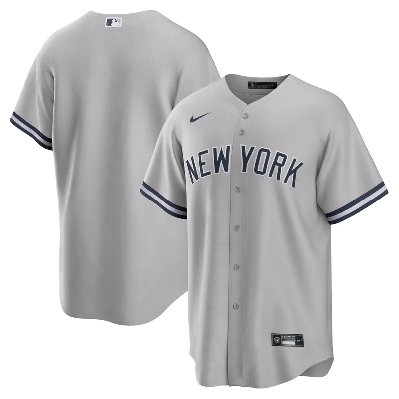 New York Yankees Jersey Road Cooperstown Collection Team - Gray - Image 3