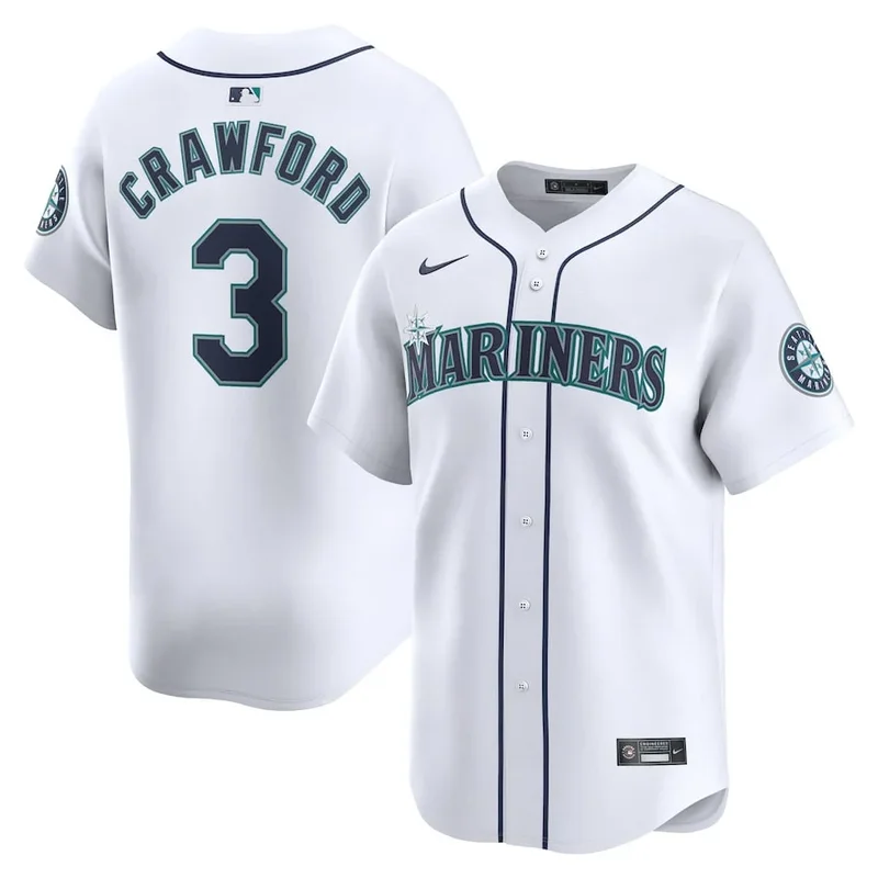 Cal Raleigh 29 Seattle Mariners Jersey Home - White - Image 2