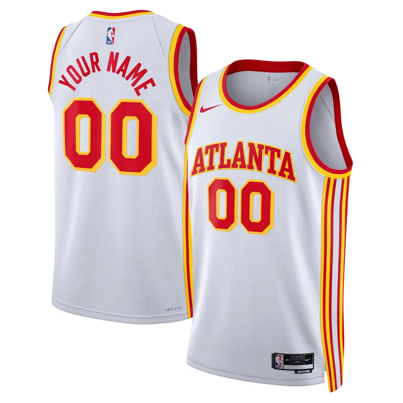 Atlanta Hawks Jersey Unisex Swingman Custom Red - Icon Edition - Image 2