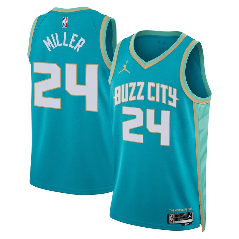 Alonzo Mourning Charlotte Hornets Jersey 1994 95 Hardwood Classics Swingman - Purple - Image 4