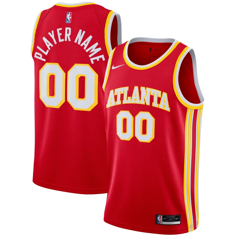 AJ Griffin Atlanta Hawks Jersey Fast Break Player - Icon Edition - Red - Image 3