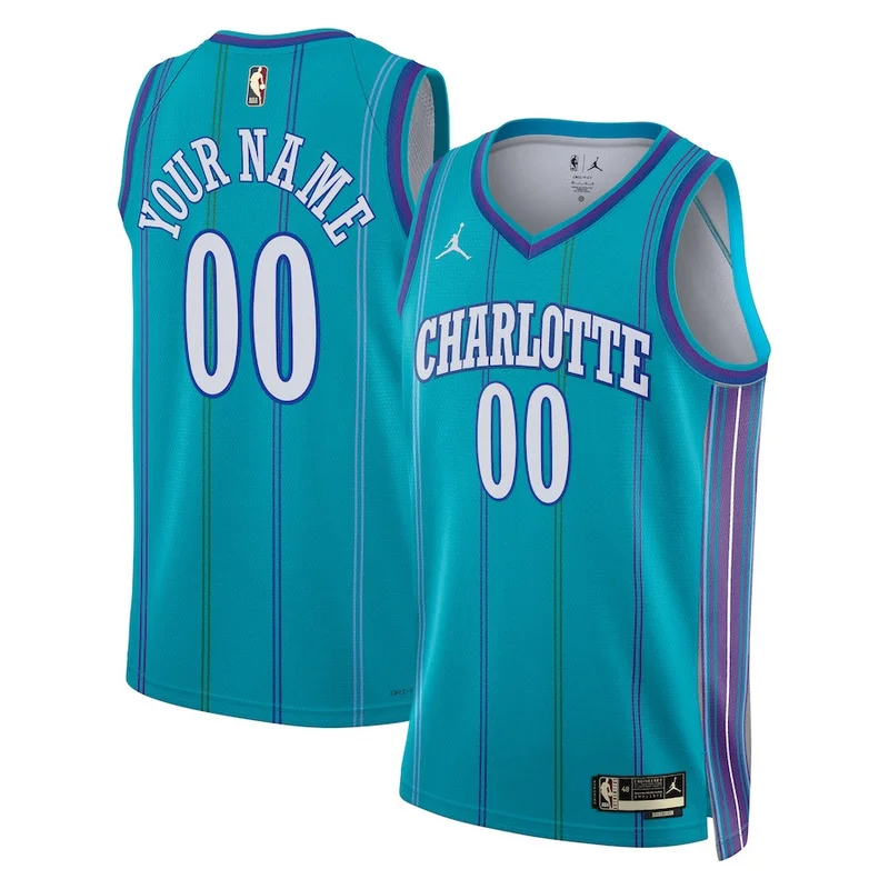 Terry Rozier III 3 Charlotte Hornets Jersey 2023/24 City Edition Swingman - Teal - Image 3