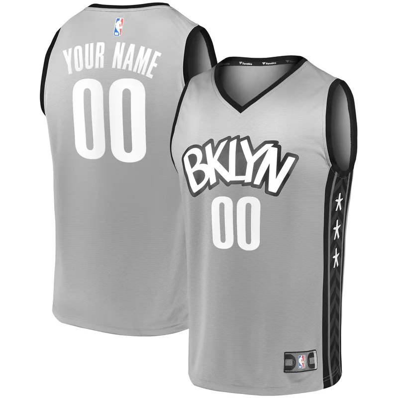 Brooklyn Nets Jersey Fast Break Custom - Association Edition - White - Image 3