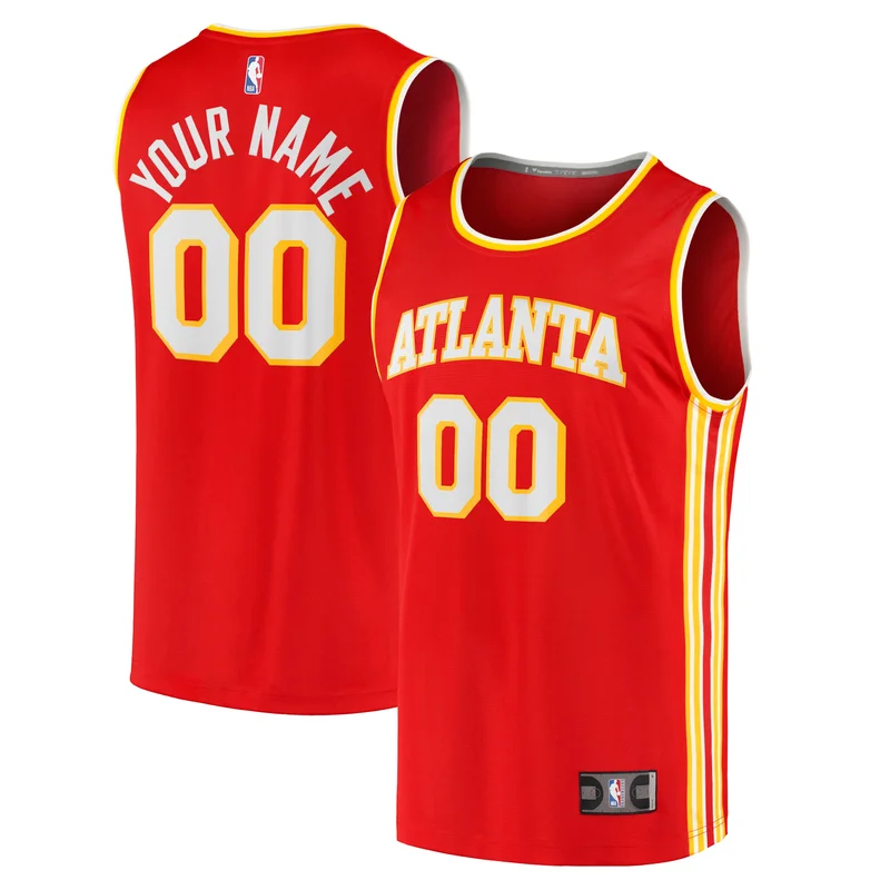 Atlanta Hawks Jersey Unisex Swingman Custom Red - Icon Edition - Image 4