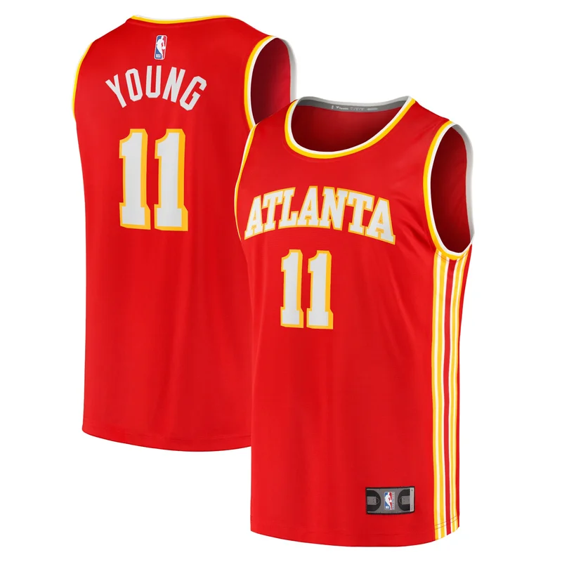 Trae Young Atlanta Hawks Jersey Fast Break Player - Icon Edition - Red