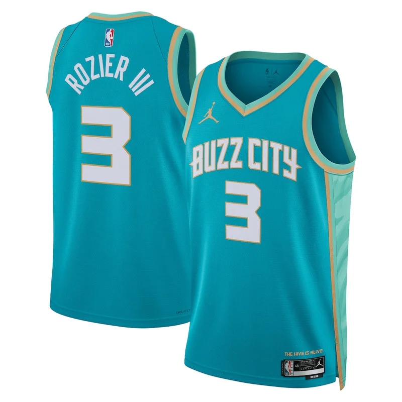 Terry Rozier III 3 Charlotte Hornets Jersey 2023/24 City Edition Swingman - Teal