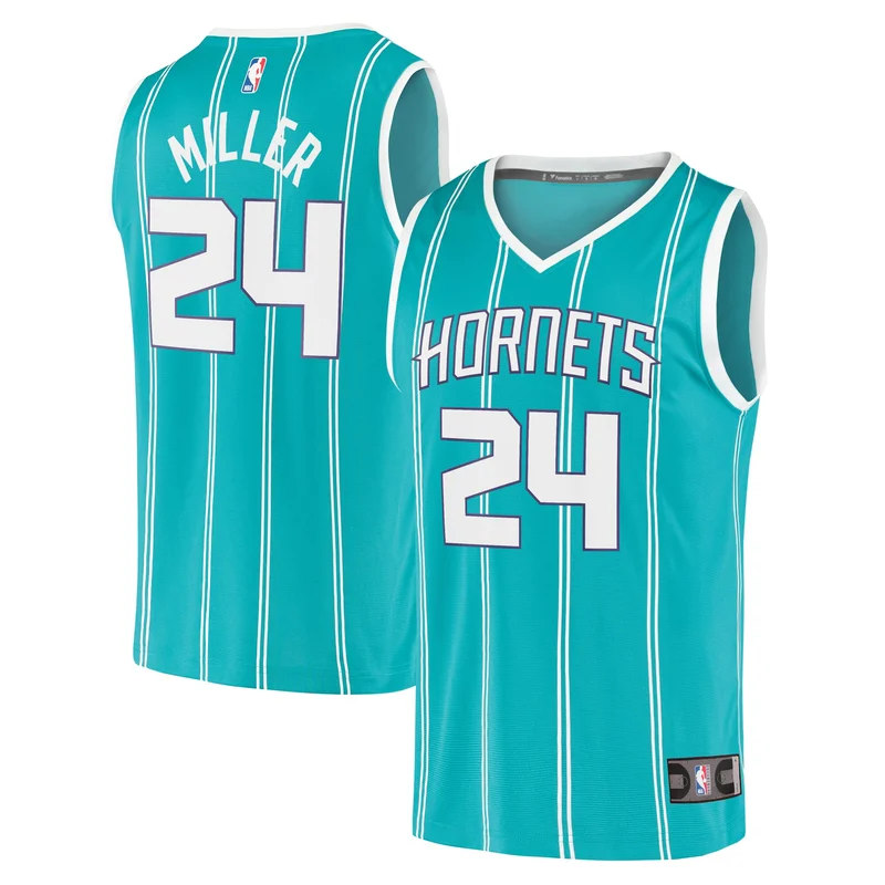 Brandon Miller Charlotte Hornets Jersey Unisex NBA Draft Swingman - Icon Edition - Teal - Image 2