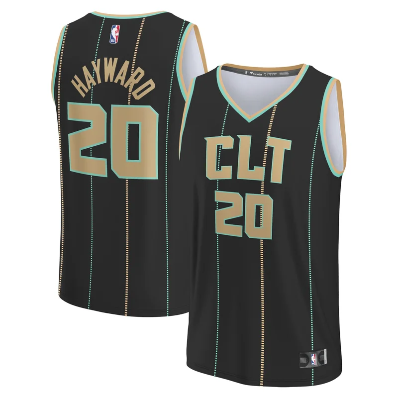 Gordon Hayward Charlotte Hornets Jersey Fastbreak - City Edition - Black