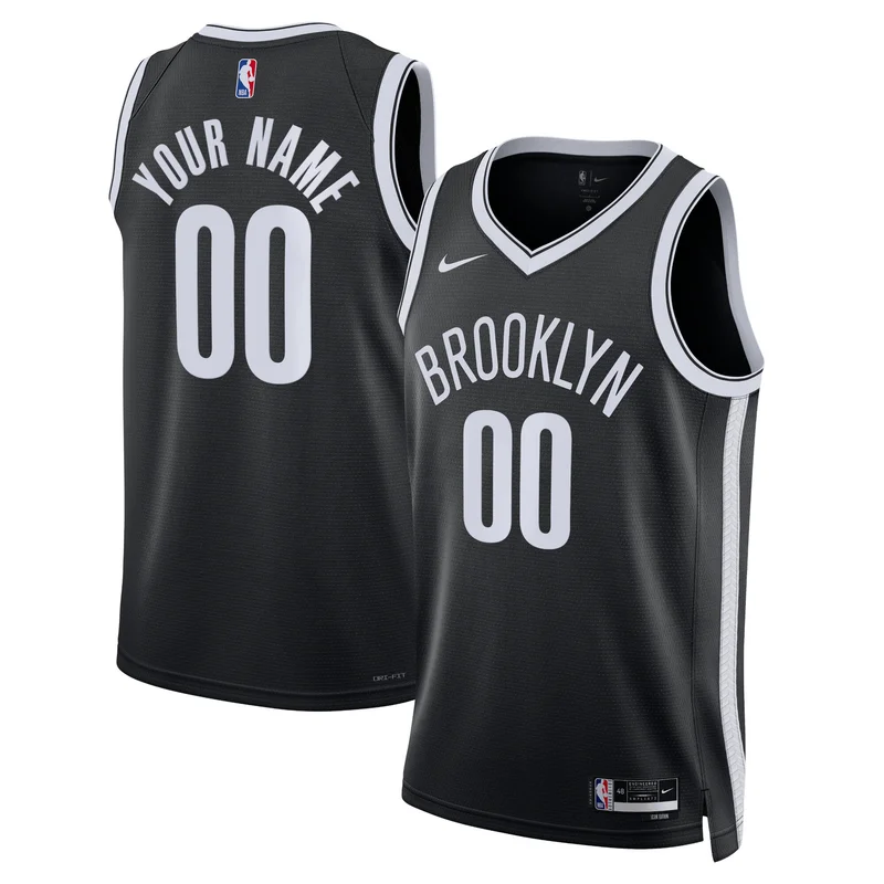 Brooklyn Nets Jersey Unisex 2022 23 Swingman Custom - City Edition - White - Image 3