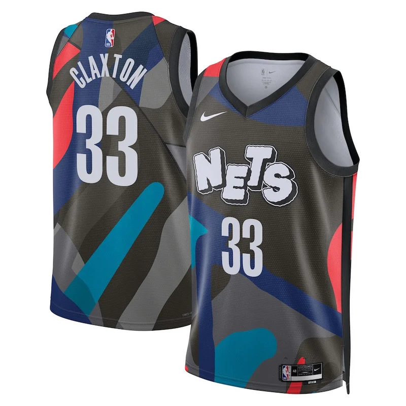 Kevin Durant 7 Brooklyn Nets Jersey Swingman - City Edition - Blue - Image 5