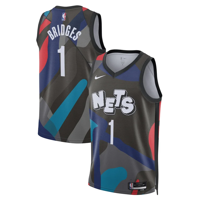Kevin Durant 7 Brooklyn Nets Jersey Swingman - City Edition - Blue - Image 2