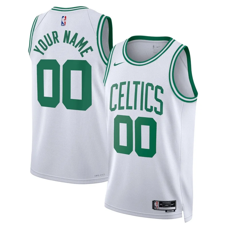 Boston Celtics Jersey Unisex 2022 23 Swingman Custom - City Edition - Kelly Green - Image 2