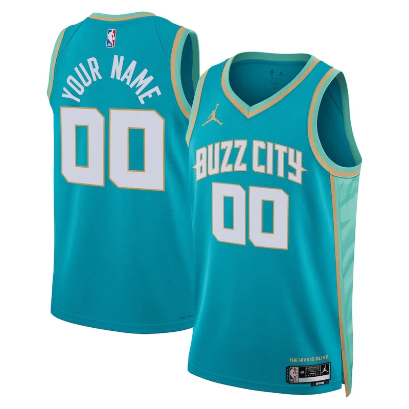 Terry Rozier III 3 Charlotte Hornets Jersey 2023/24 City Edition Swingman - Teal - Image 2