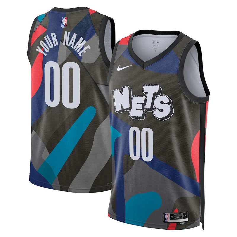 Noah Clowney Brooklyn Nets Jersey Fast Break - Icon Edition - Black - Image 3