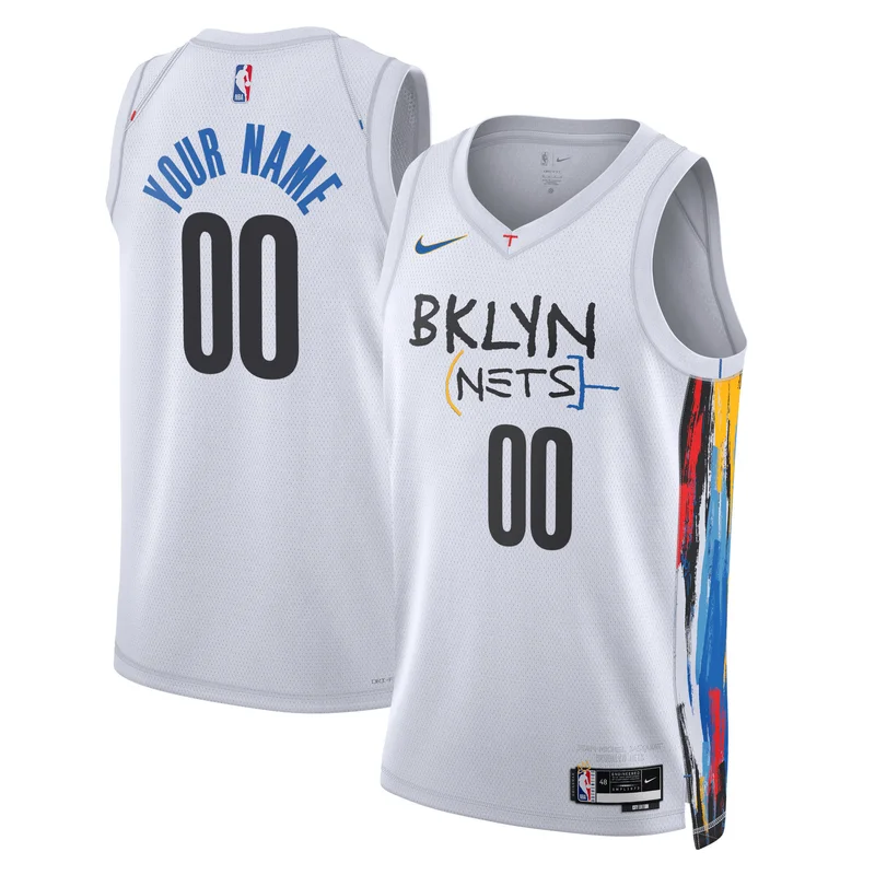 Brooklyn Nets Jersey Unisex 2022 23 Swingman Custom - City Edition - White