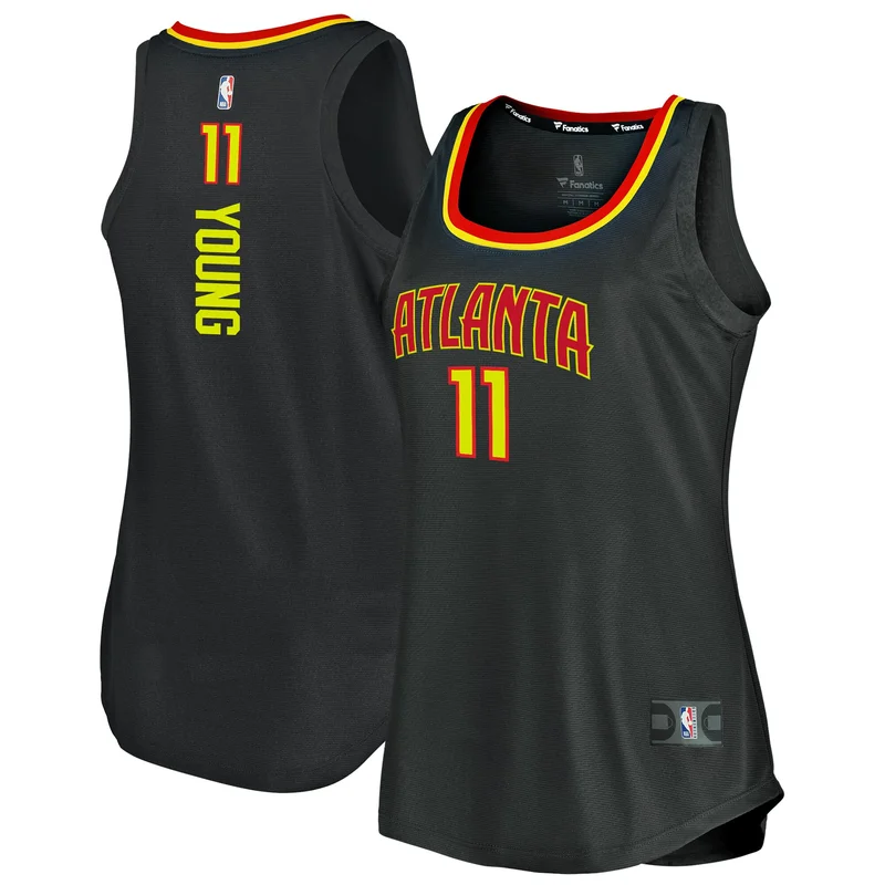 Trae Young Atlanta Hawks Jersey Fast Break Player - Icon Edition - Red - Image 3