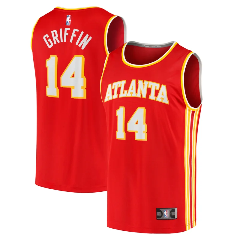 AJ Griffin Atlanta Hawks Jersey Fast Break Player - Icon Edition - Red