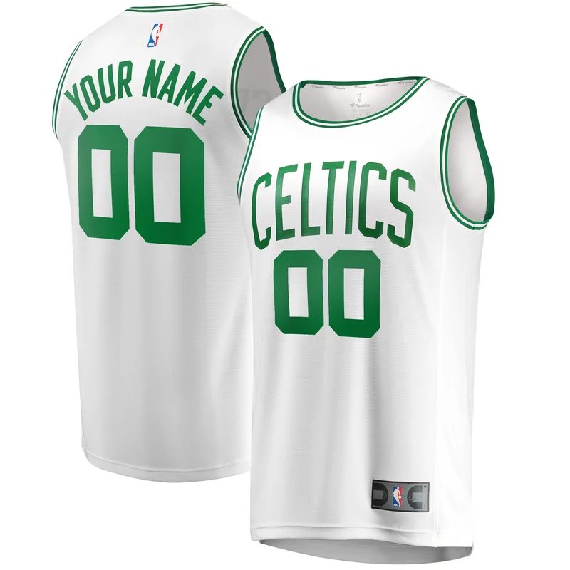 Boston Celtics Jersey 2024 NBA Finals Custom Fast Break - White - Association Edition - Image 3