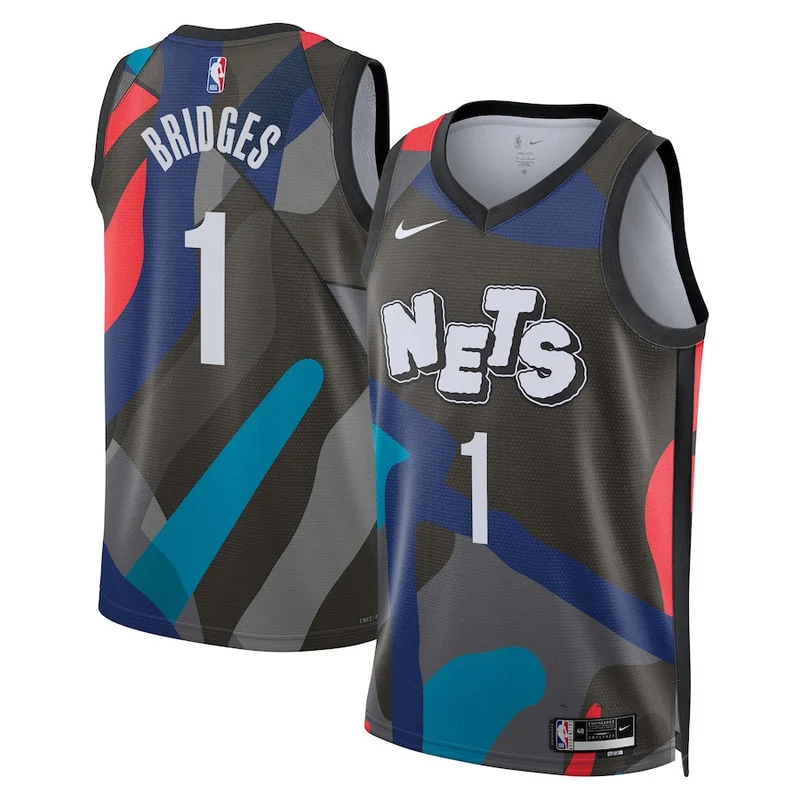 Noah Clowney Brooklyn Nets Jersey Fast Break - Icon Edition - Black - Image 4