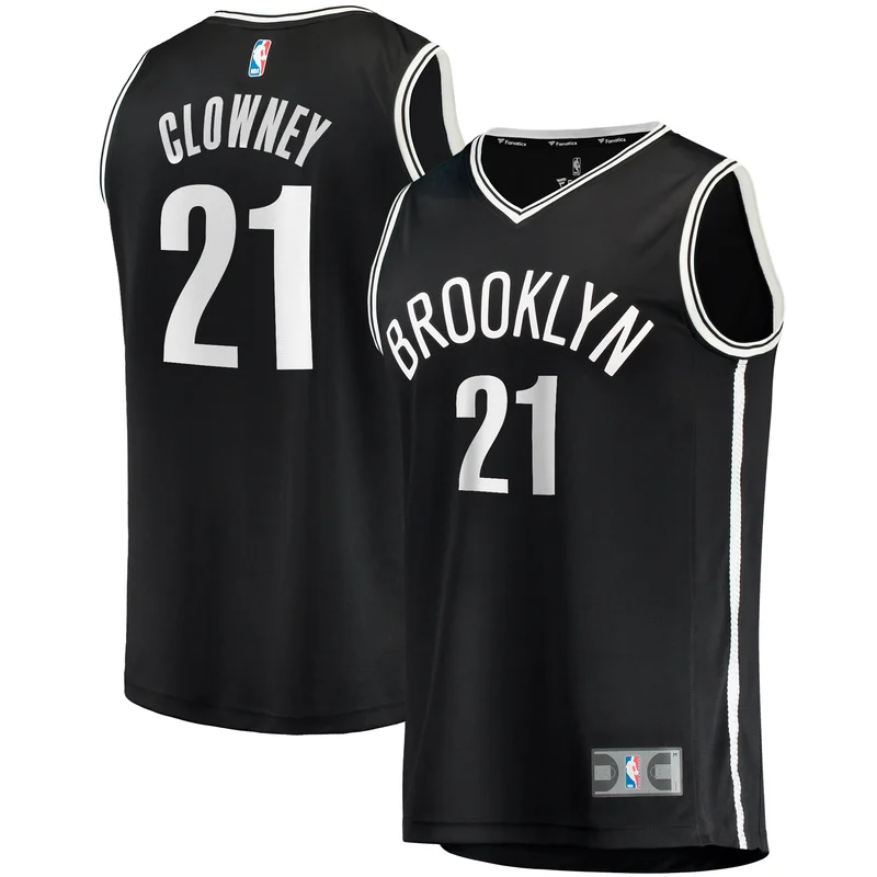 Noah Clowney Brooklyn Nets Jersey Fast Break - Icon Edition - Black