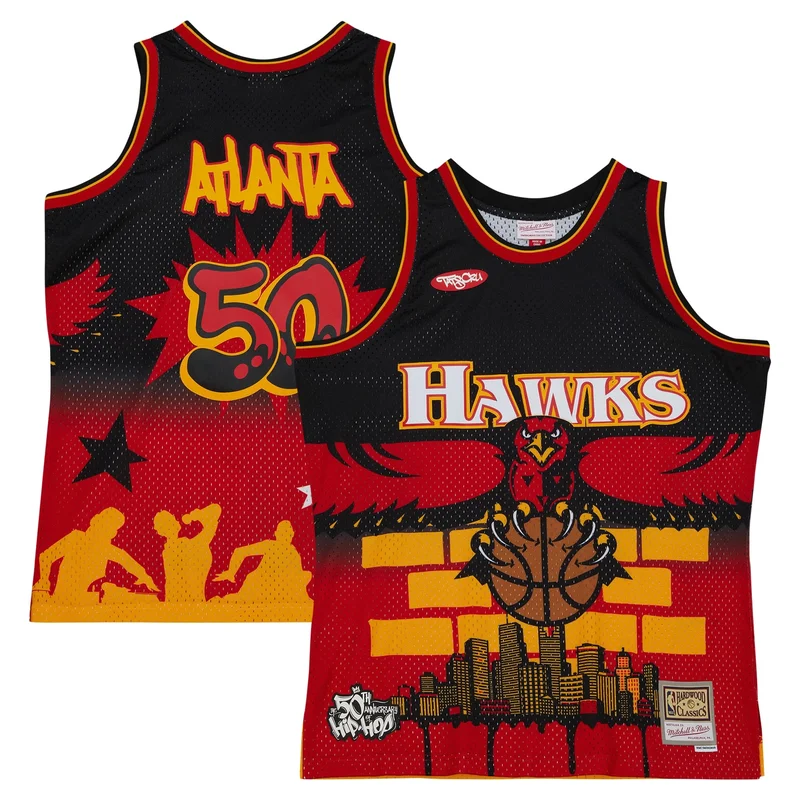 Atlanta Hawks Jersey Jordan Brand Swingman Custom - Statement Edition - Black - Image 3