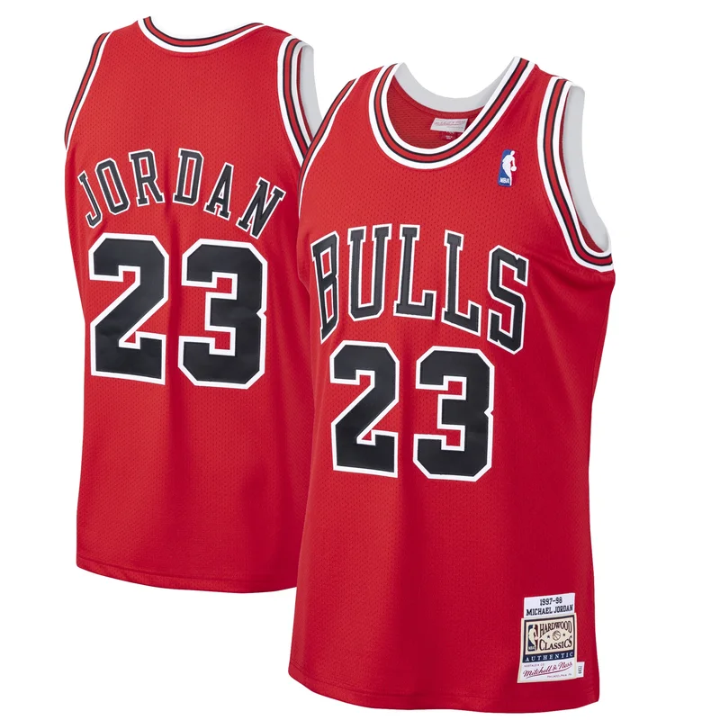 Michael Jordan Chicago Bulls Jersey 1995 96 Hardwood Classics - Black - Image 4