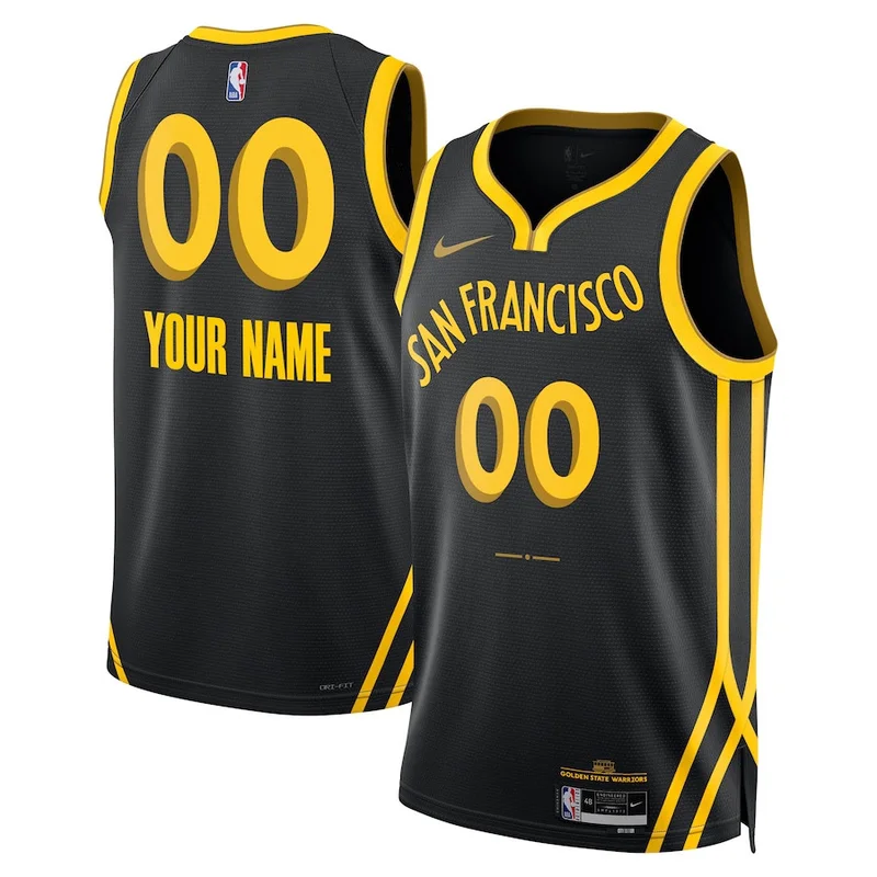 Golden State Warriors  Jersey2023/24 Swingman Customized - City Edition - Black
