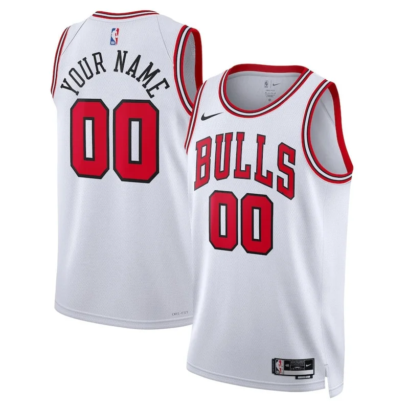 Alex Caruso Chicago Bulls Jersey Fast Break - Icon Edition - Red - Image 5
