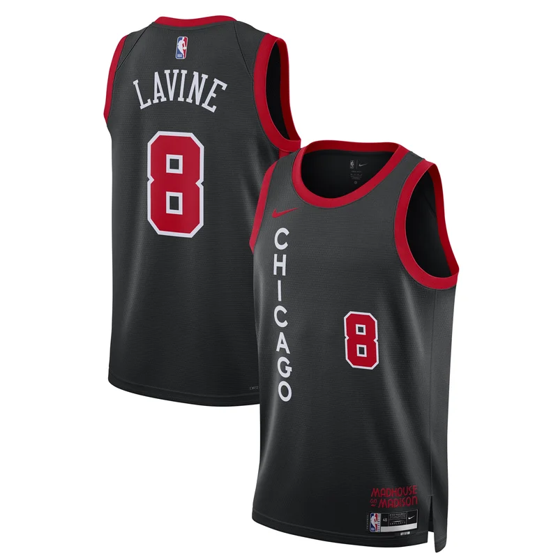 Zach LaVine Chicago Bulls Jersey Unisex 2023 24 Swingman - Black - City Edition