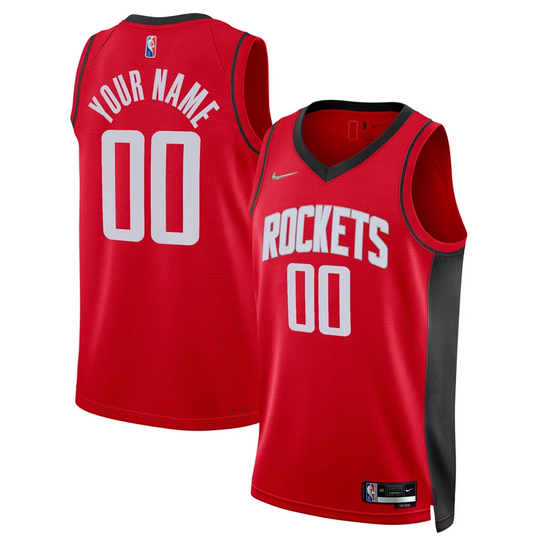 Houston Rockets Jersey 2021 22 Diamond Swingman Custom - Icon Edition - Red
