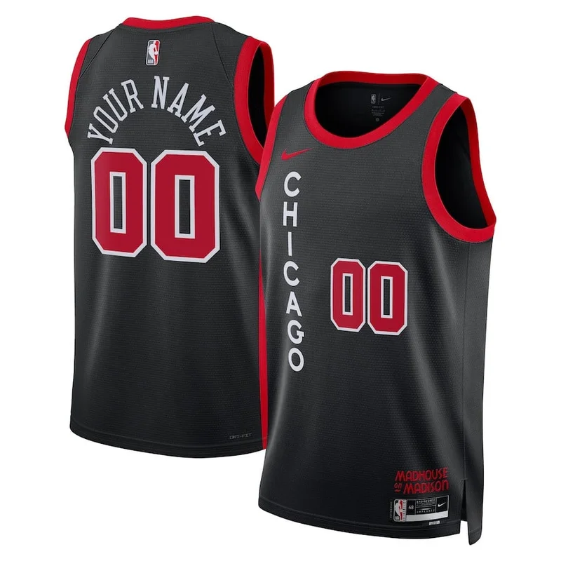 Zach LaVine Chicago Bulls Jersey Fast Break Team Black - Statement Edition - Image 4