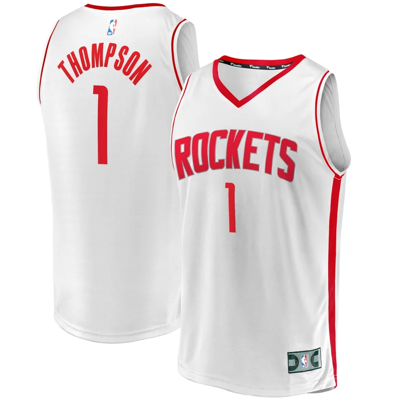 AThompson 1 Houston Rockets Jersey 2023/24 City Edition Swingman - White - Image 3